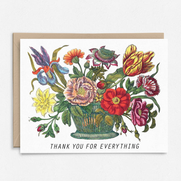 Thank You For Everything Floral Card