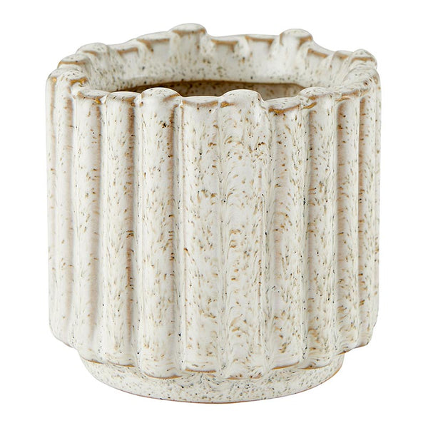 White Lineal Pot