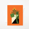 Orange Succulent Card