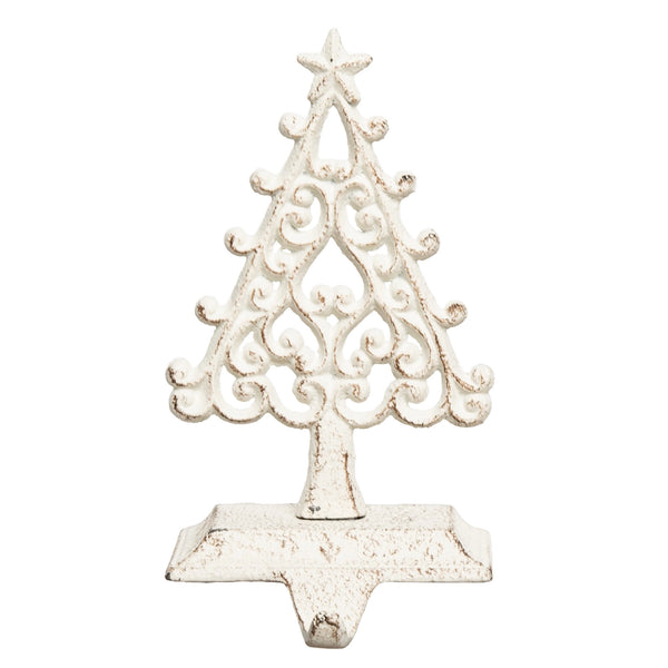Metal Christmas Ornate Tree Stocking Hanger