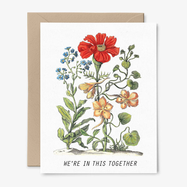 We're In This Together Botanical Sympathy Card