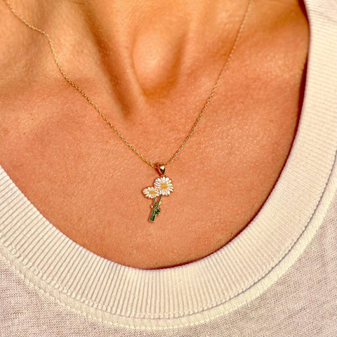 Daisy Flower Necklace