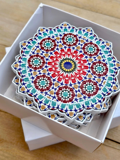 Fez Ceramic Coasters - Set of 6