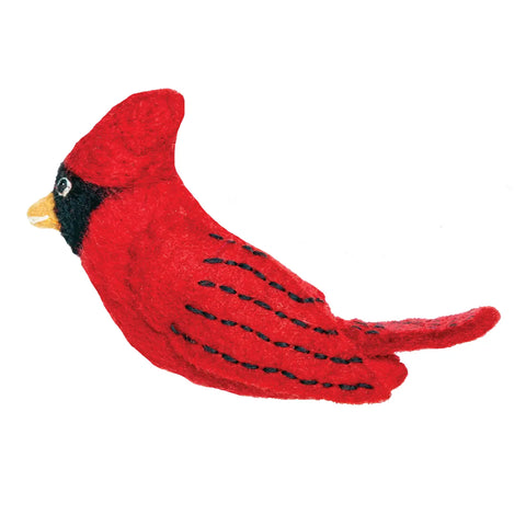 Cardinal Felt Woolie Bird