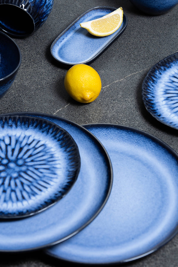 Wonder Blue Seashell Pasta Plates