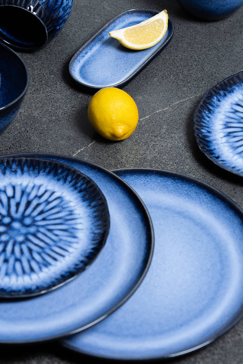 Wonder Blue Seashell Salad Plates