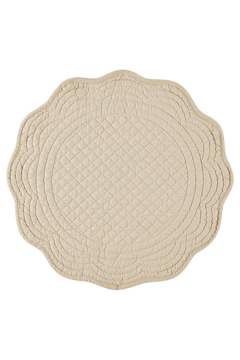 Round Cotton Boutis Quilted Placemat