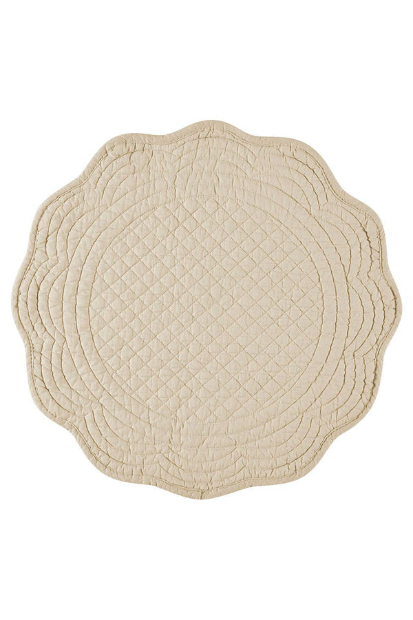Round Cotton Boutis Quilted Placemat
