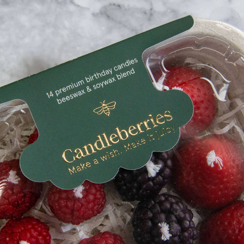 Candleberries – Berry-Shaped Birthday Candles (Set of 14)