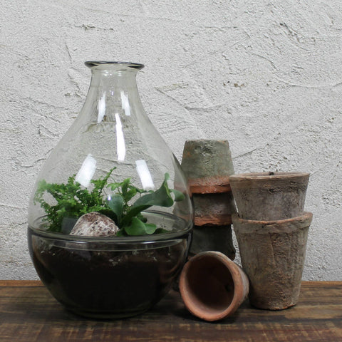 Rustic Terra Cotta Rose Pot