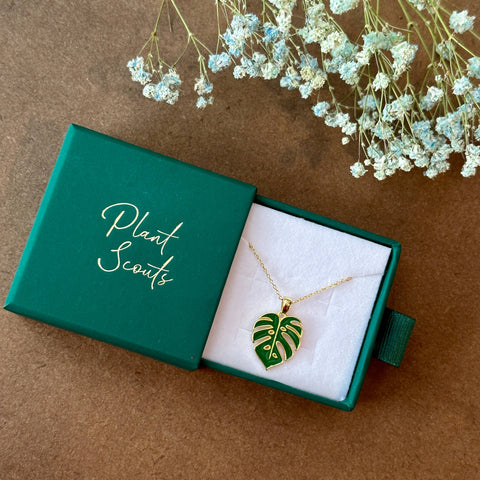 Monstera Leaf Necklace