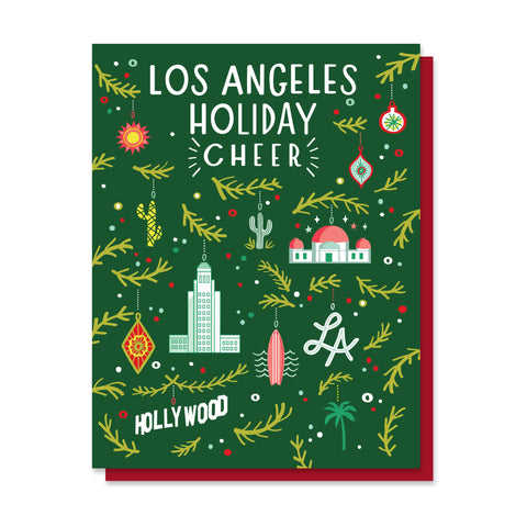 Los Angeles Holiday Cheer Ornament Card