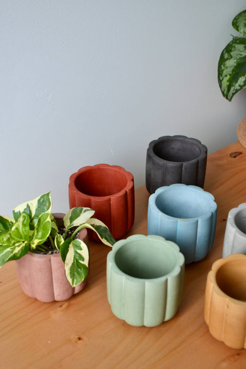 Fluted Cylinder Planter