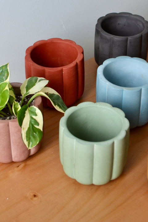 Fluted Cylinder Planter