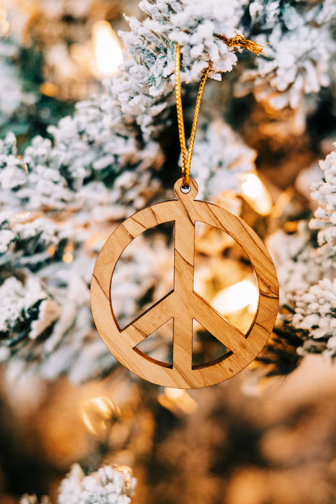 Peace Symbol Ornament