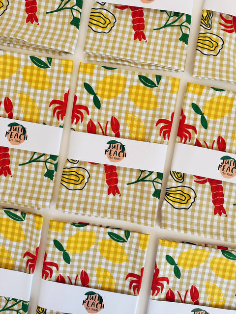 Lobster Boil Tea Towel