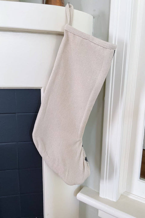 Geometric Crochet Stocking