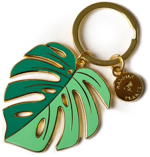 Monstera 'Deliciosa' Plant Lover Keychain