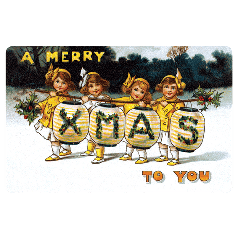 Vintage Christmas - Holiday Sticker Box