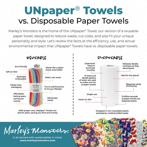 Unpaper® Towels: Rainbow and Color Mixes - 12 Pack