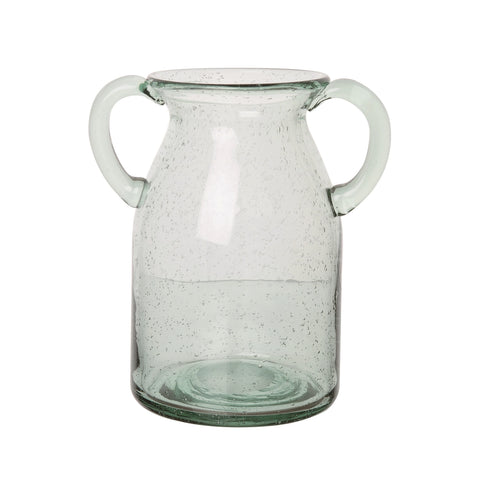 Everyday Glass Double Handle Wide Vase