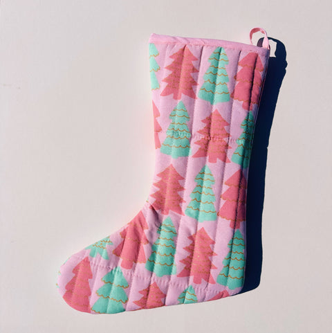 Glitter Trees Christmas Stocking
