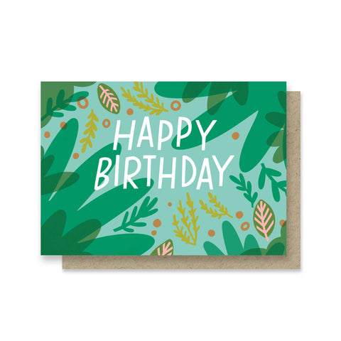 Green Friends - Birthday Mini Card