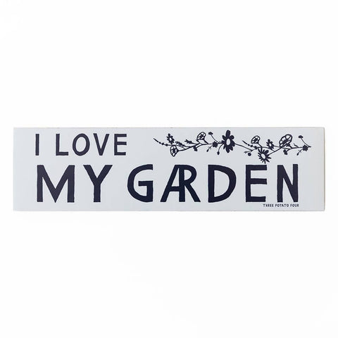 I Love My Garden Bumper Magnet