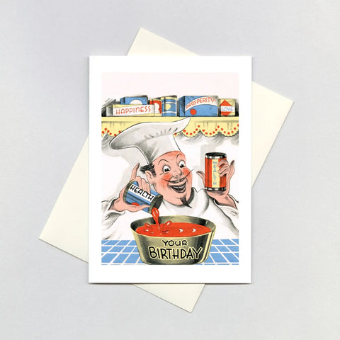 Chef Good Wishes - Birthday Card
