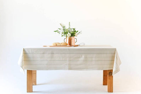 Simple English Striple Tablecloth