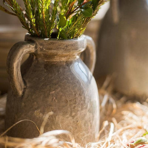 Binglie Glazed Vase with Handles