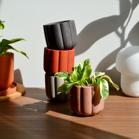 Fluted Cylinder Planter