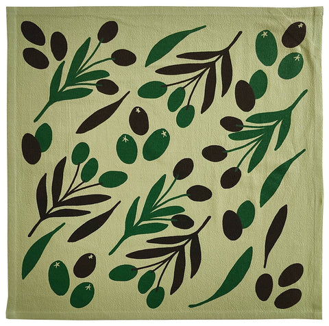 Olive Toss Tea Towel