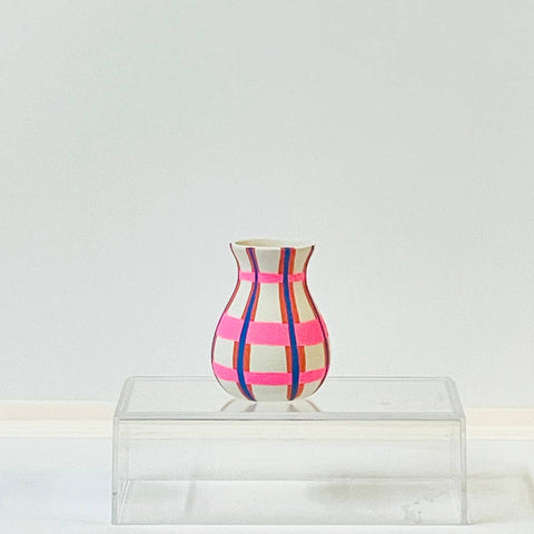 Mini Plaid Vase