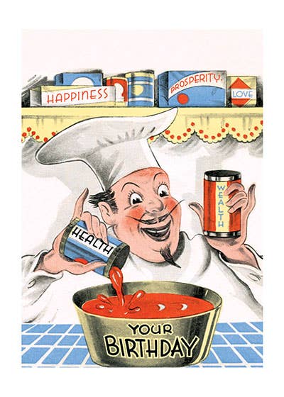 Chef Good Wishes - Birthday Card