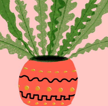 Zig Zag Cactus - Birthday Card