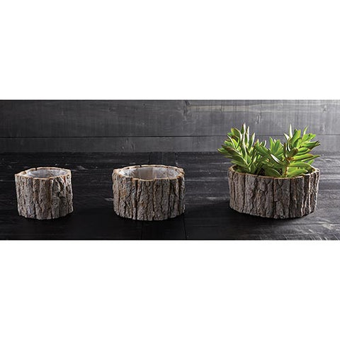 Tree Bark Planters