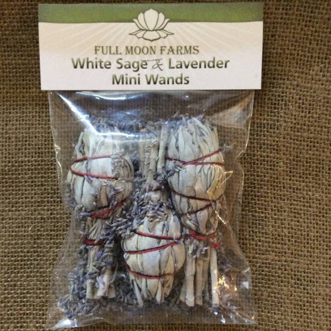White Sage & Lavender Mini Wands - 3 Pack