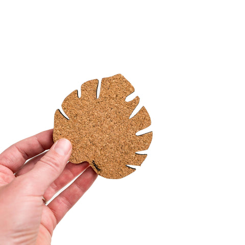 Kostr™ - Monstera Shaped Cork Pot Coaster