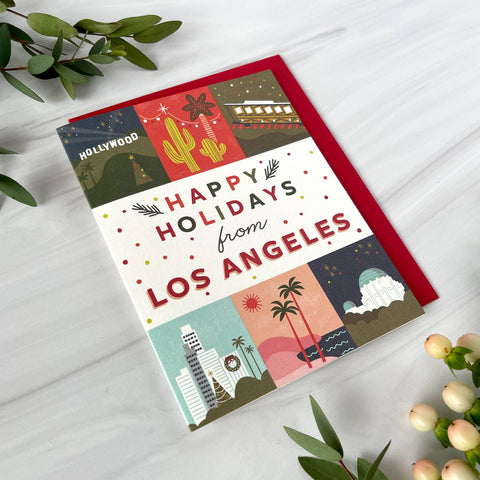 Los Angeles Grid Holiday Card