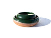 Malachite and Sage Small Ceramic Nesting Bowls
