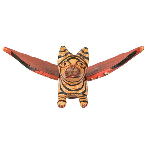 Small Wooden Hanging Flying Cat
