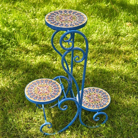 London Mosaic Plant Stand