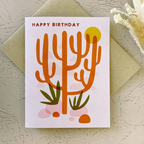 Cactus Grande Birthday Card