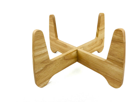 8" Boomerang Wood Plant Stand
