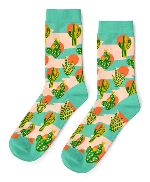 Cactus Sunset - Men's Crew Socks