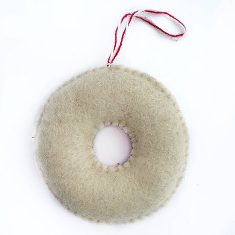 Donut Felt Wool Christmas Ornament