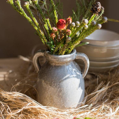 Binglie Glazed Vase with Handles