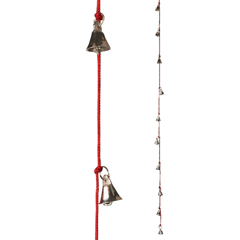 Recycled Brass Bells On Cotton Cord