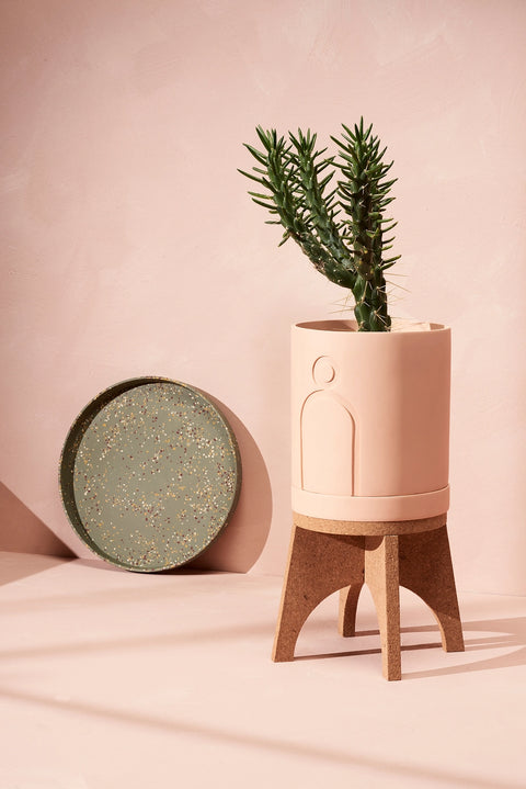 Cork Plant Stand